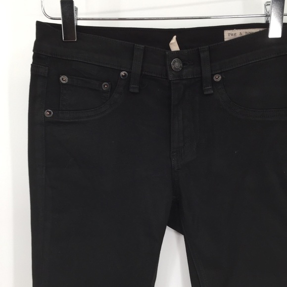 Rag & Bone black coated legging jeans skinny women 25 - Picture 3 of 8